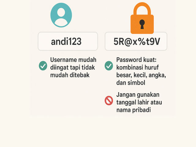 contoh username dan password brimo