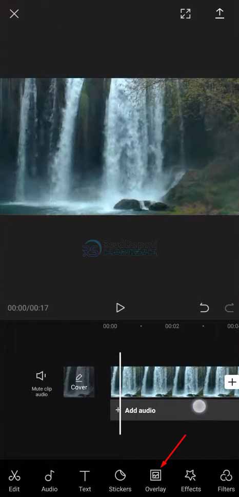 cara mengganti background video di capcut