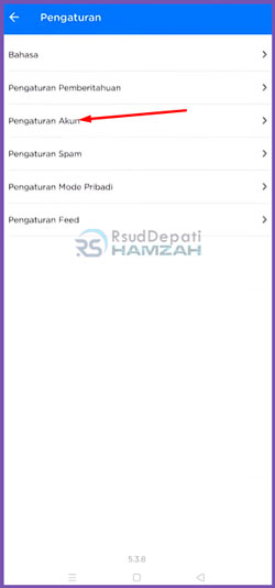 4 PIlih Pengaturan Akun