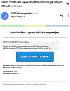 4. Buka Email Untuk Ketahui Kode Verifikasi