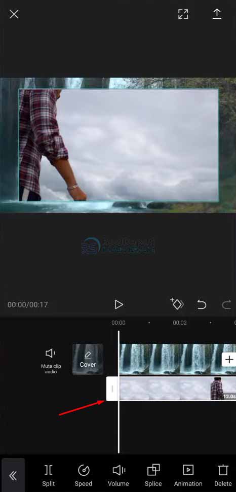 cara mengganti background video di capcut