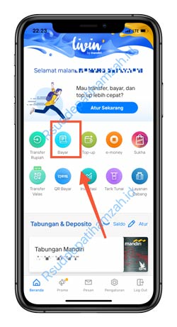 9 Pilih Menu Bayar