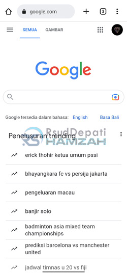 Buka Browser di HP