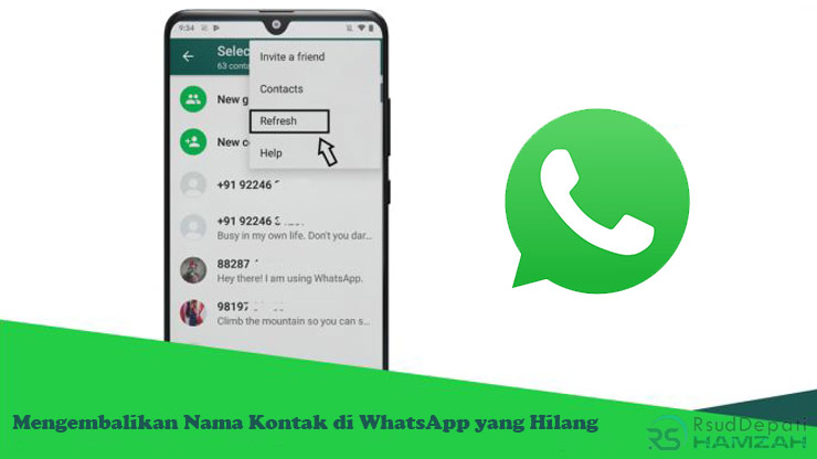 Cara Mengembalikan Nama Kontak yang Hilang di WhatsApp