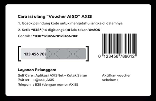 Kode Voucher Axis