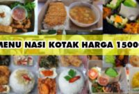 MENU NASI KOTAK HARGA 15000