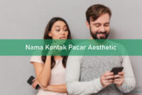 Nama Kontak Pacar Aesthetic