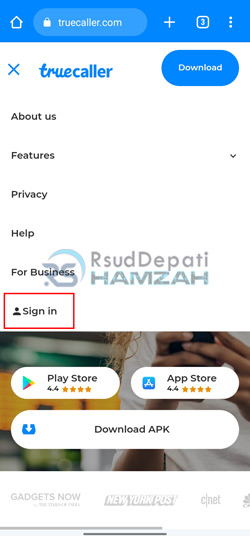 Sign In Truecaller