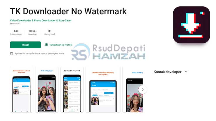 TK Downloader No Watermark