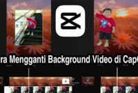 cara mengganti background video di capcut