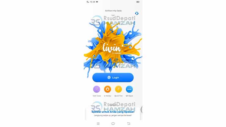 1. Buka Livin by Mandiri Untuk Cara Pinjam Uang