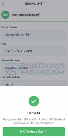 11. Cara Klaim JHT Lewat Aplikasi JMO Berhasil