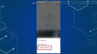 2. Klik Menu Pengaturan dan Privasi