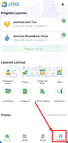 2. Klik Profil Saya