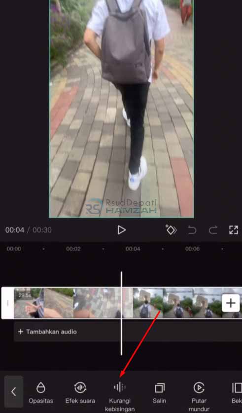cara menghilangkan suara bising di video di capcut