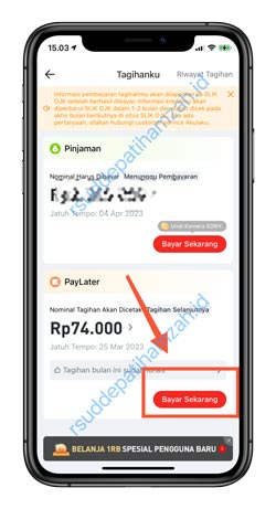 4 Tap Bayar Sekarang