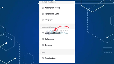 4. Pilih Laporkan Masalah