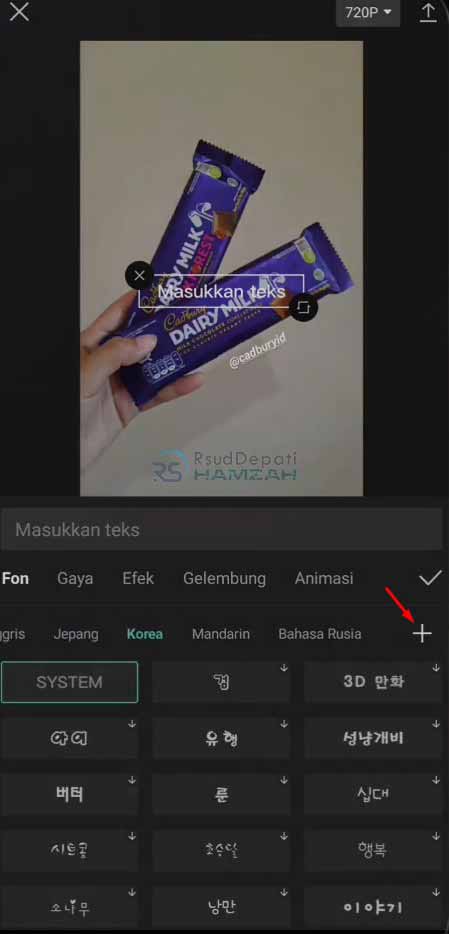 cara menambahkan font di capcut