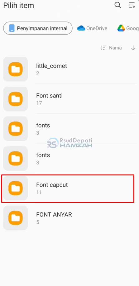 cara menambahkan font di capcut