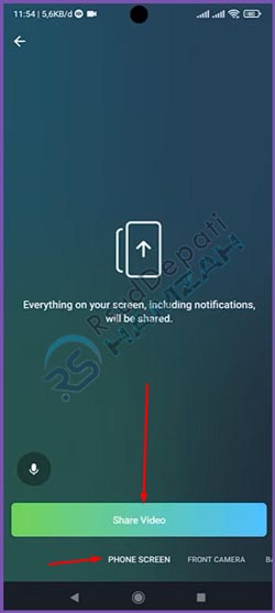 6 Pilih Phone Screen Share Video