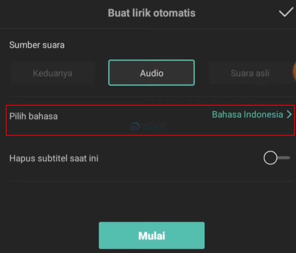 cara membuat lirik lagu di capcut