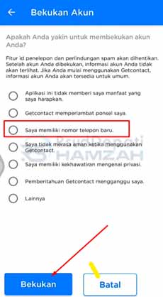 7. Pilih Saya Memiliki Nomor Telepon Baru