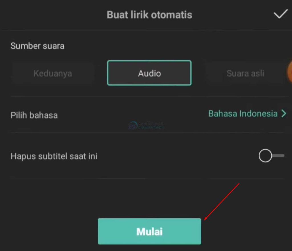 cara membuat lirik lagu di capcut