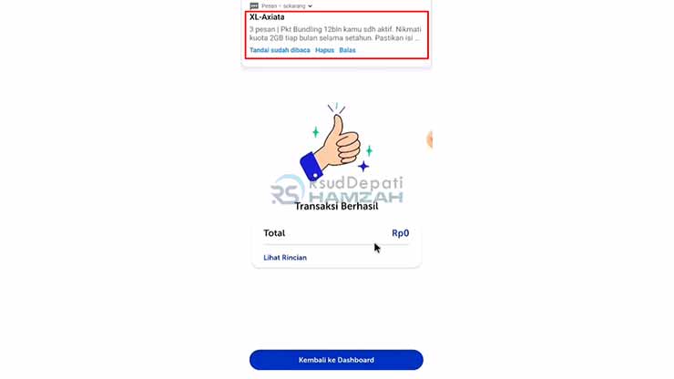 Berhasil Mendapatkan Kuota Gratis XL