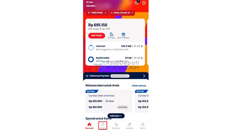 Buka Aplikasi MyTelkomsel 1