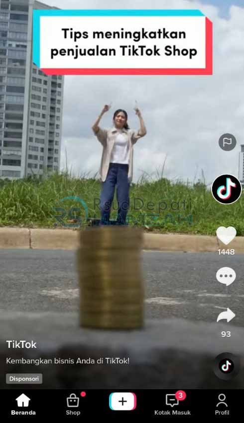 Buka Aplikasi TikTok Untuk Daftar Affiliate