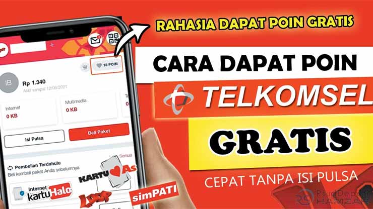 Cara Dapat Poin Telkomsel 100 Gratis Cepat