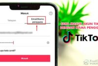 Cara Masuk Akun TikTok Dengan Nama Pengguna