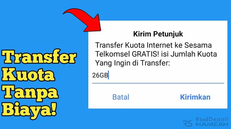 Cara Transfer Kuota Telkomsel Lebih Dari 1 GB Gratis Tanpa Pulsa