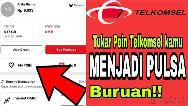 Cara Tukar Poin Telkomsel Dengan Pulsa 500 Ribu