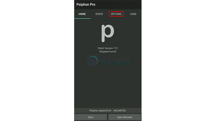 Jalankan Aplikasi Psiphon Pro