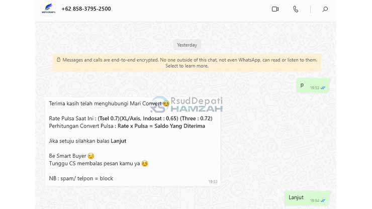 Jalankan WhatsApp