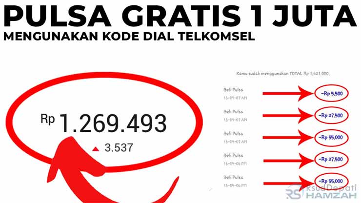 Kode Rahasia Pulsa Gratis Telkomsel Tanpa Aplikasi