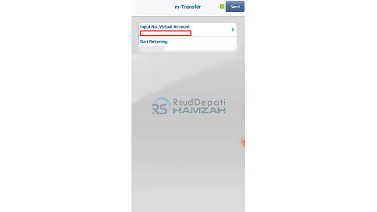 Masukkan No. Virtual Account