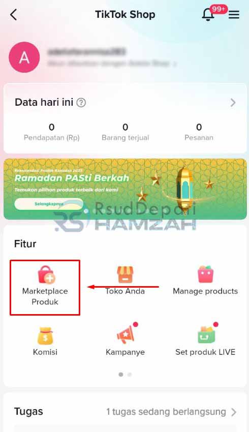 Pilih Fitur Marketplace Produk