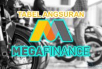 TABEL ANGSURAN MEGA FINANCE