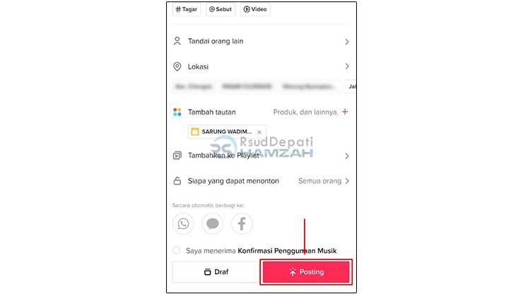 Upload Video TikTok