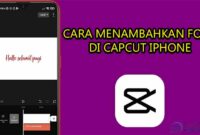 cara menambahkan font di capcut iphone