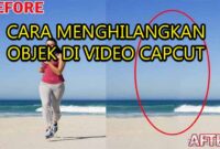 cara menghilangkan objek di video capcut