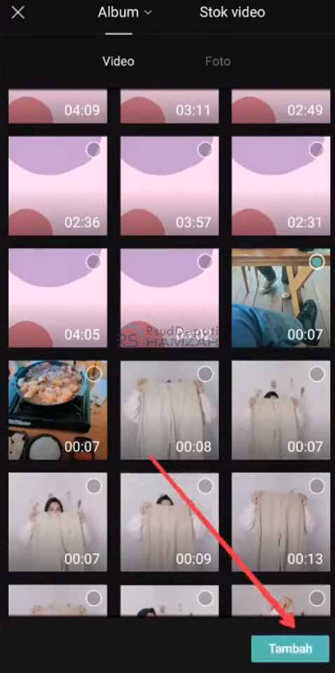 menggabungkan 4 video menjadi 1 layar dicapcut