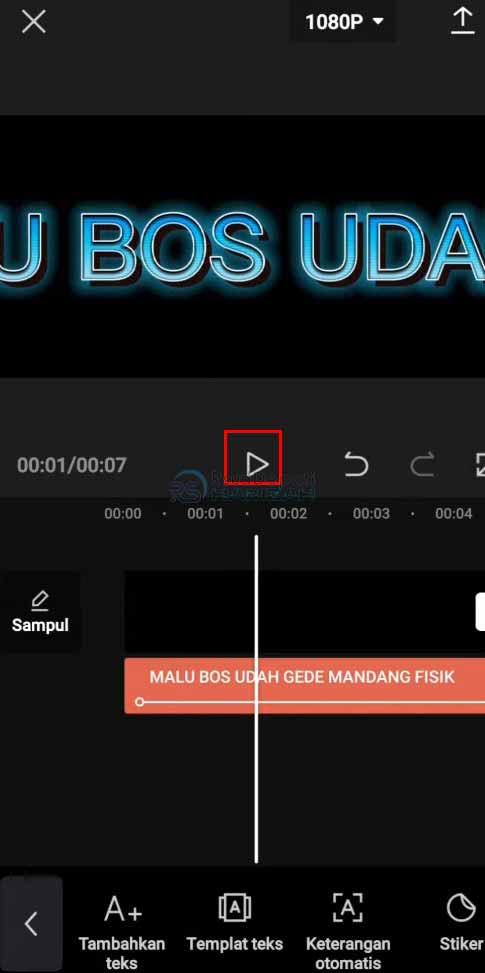 cara membuat video tulisan bergerak di capcut