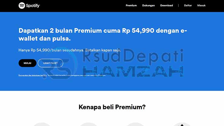 1. Kunjungi Website Spotify Untuk Cara Ganti Password