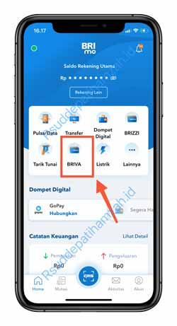 2 Pilih Menu BRIVA