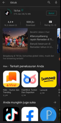 2. Unduh Aplikasi Tiktok