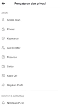 4. Buka Menu Pengaturan dan Privasi