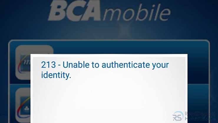 Arti BCA Mobile Error 213